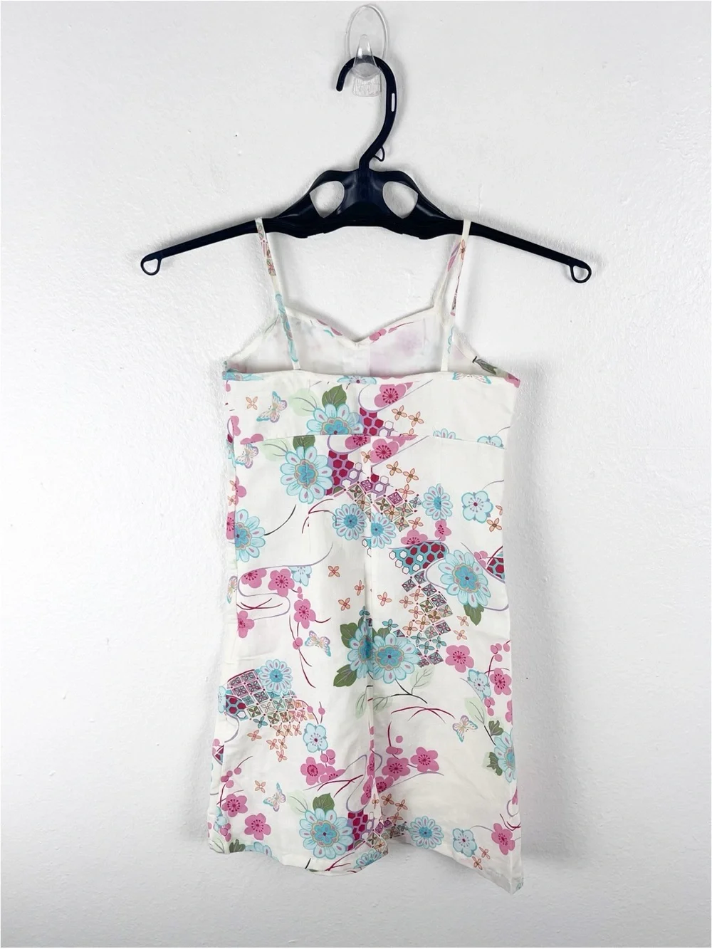 OLD NAVY Linen Cotton Blend Floral Lined Dress Girls Size 7